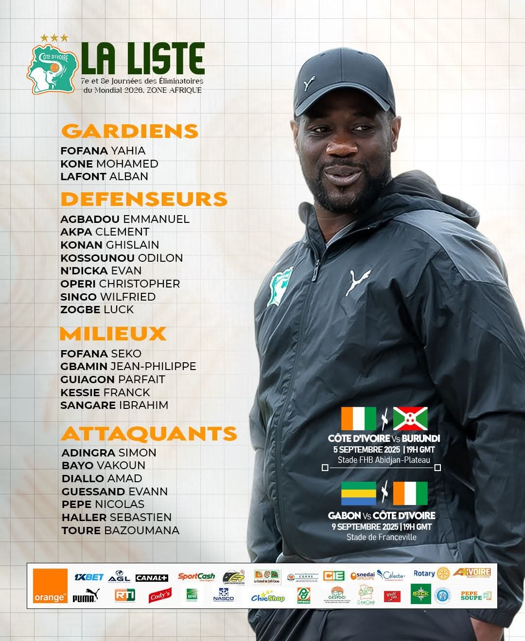Éliminatoires Mondial 2026 - Zone Afrique ALBERT LAFONT LA SURPRISE