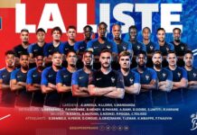 La liste des vingt-trois Bleus
