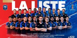 La liste des vingt-trois Bleus