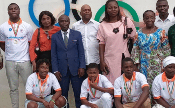 BEACH WRESTLING – CHAMPIONNAT D’AFRIQUE U15, U17 et U20 / LE COMITÉ NATIONAL OLYMPIQUE CÉLÈBRE LES MÉDAILLÉS IVOIRIENS