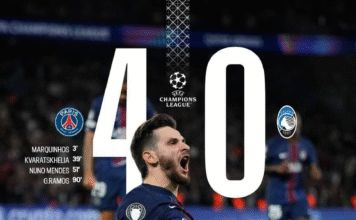 LE PSG ÉCRASE L’ATALANTA (4-0) ET ENVOIE UN MESSAGE FORT À l’EUROPE !