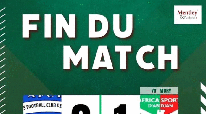 CIV/ Ligue 2/ Atlantis fc 1 – Africa Sports 0 / LE PETIT POUCET PLUME L’AIGLON !