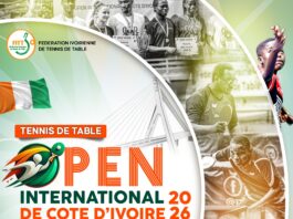 Open International de Côte d’Ivoire 2026 de tennis de table : Abidjan accueille les meilleurs joueurs mondiaux au Palais des Sports