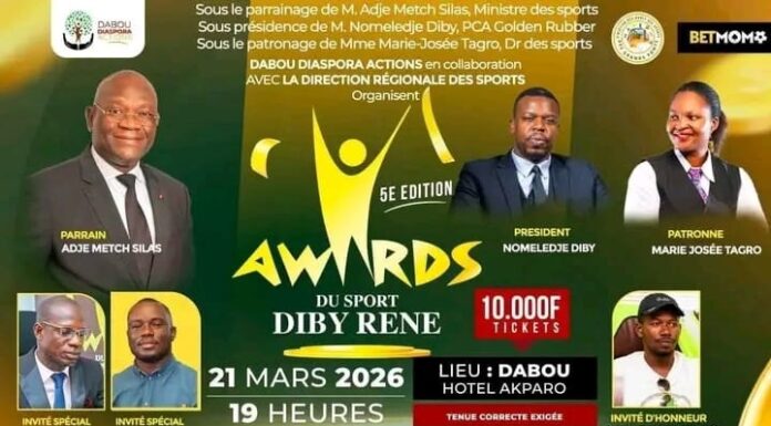 🔥 Dabou en feu : les Awards René Diby promettent une nuit de prestige et de grosses récompenses !