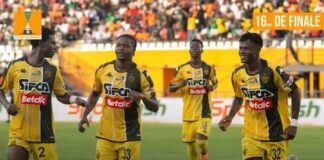 Coupe nationale : l’ASEC Mimosas bat l’Africa Sports d’Abidjan (1-0) dans un derby bouillant au Stade Félix Houphouët-Boigny