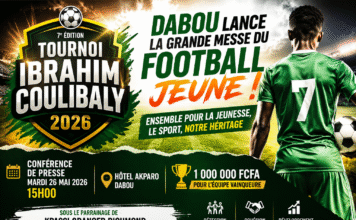 DABOU : LE TOURNOI IBRAHIM COULIBALY 2026 PREND SON ENVOL, LA JEUNESSE AU CŒUR DU PROJET