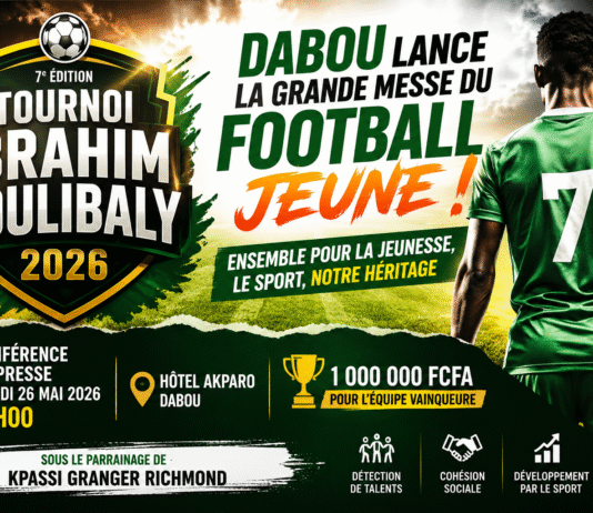 DABOU : LE TOURNOI IBRAHIM COULIBALY 2026 PREND SON ENVOL, LA JEUNESSE AU CŒUR DU PROJET
